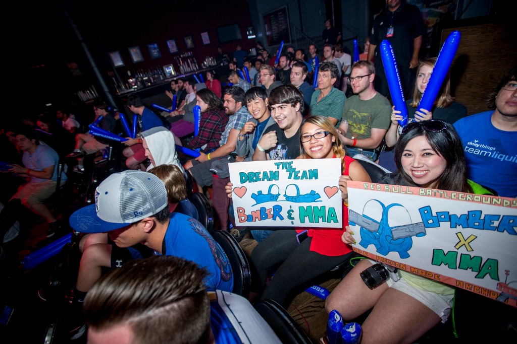 Fans cheer for their favorite players at Red Bull BattleGrounds in Silver Springs, MD on August 28th, 2015