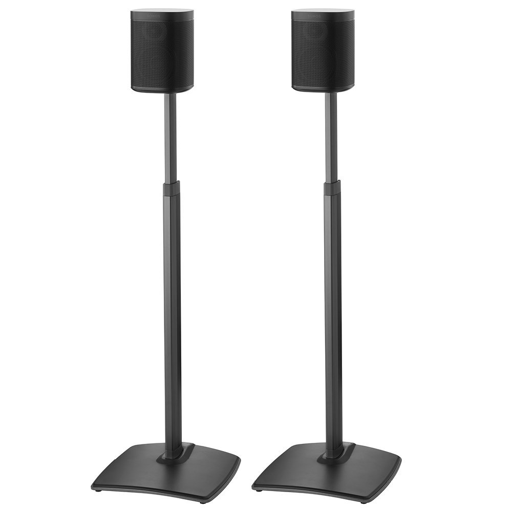 Sanus Adjustable Height Wireless Speaker Stands for Sonos One Play 1 - Stock