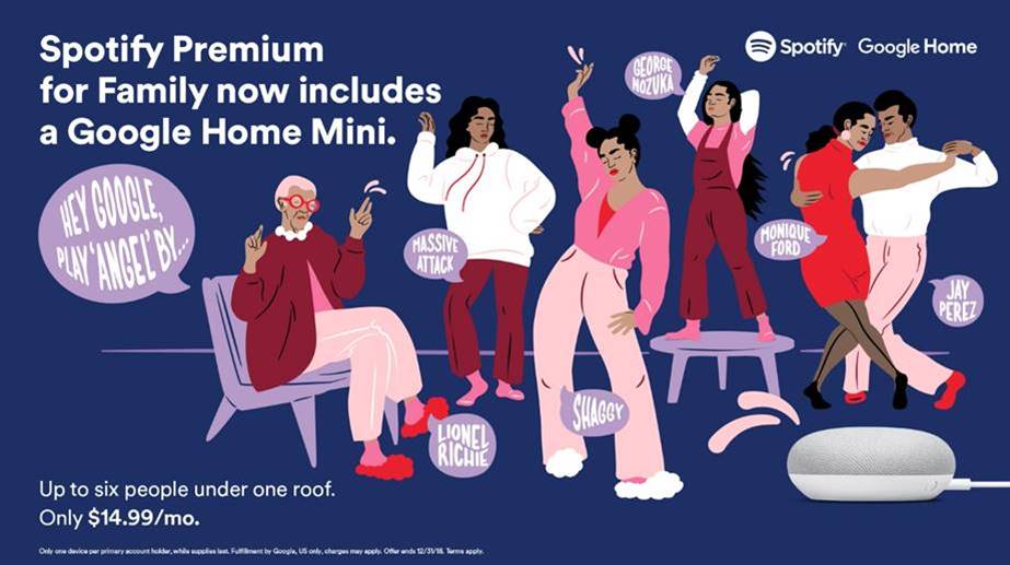 Spotify Premium Google Home Mini Poster
