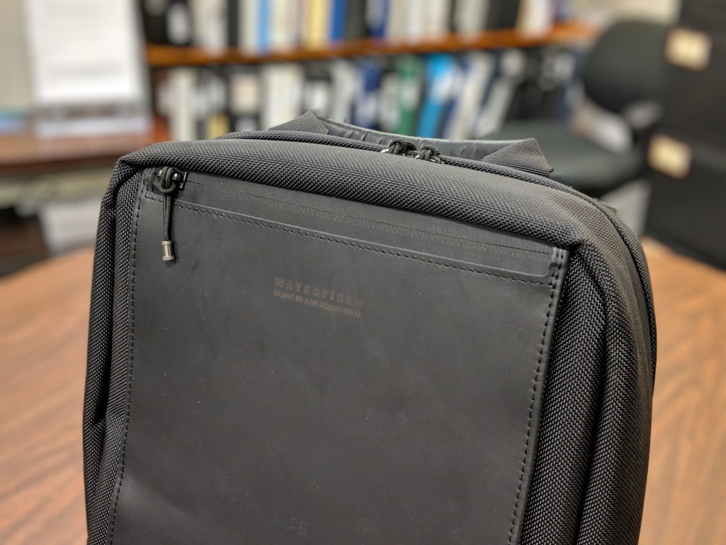 Front - top pocket  | Sutter Slim Backpack by WaterField Designs Review