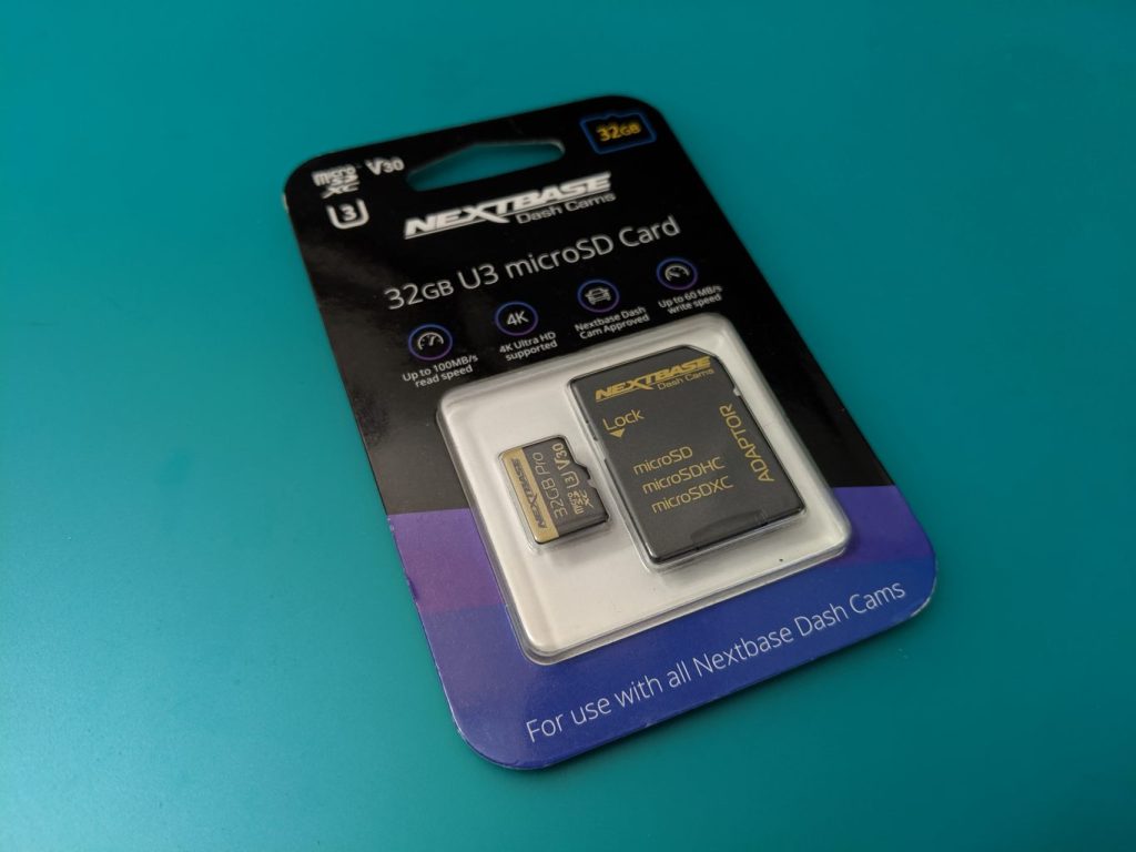 Micro SD card and adaptor - Nextbase 422GW Dash Camera Review - 36