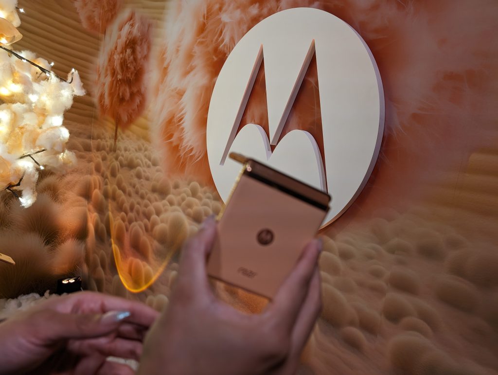 The Motorola Razr Plus is now available in a vibrant Peach Fuzz option